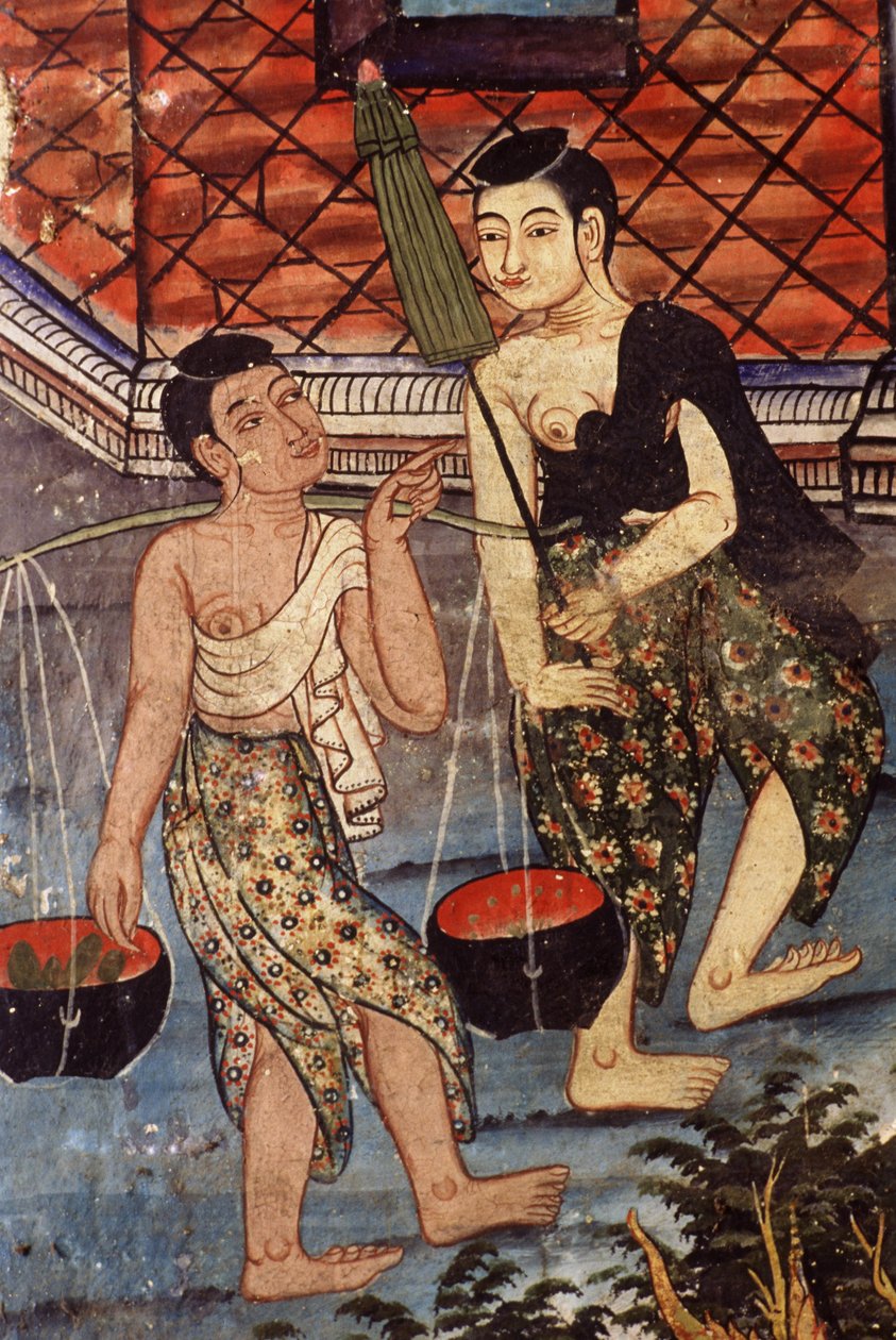Mulheres tailandesas (mural) de Thai School
