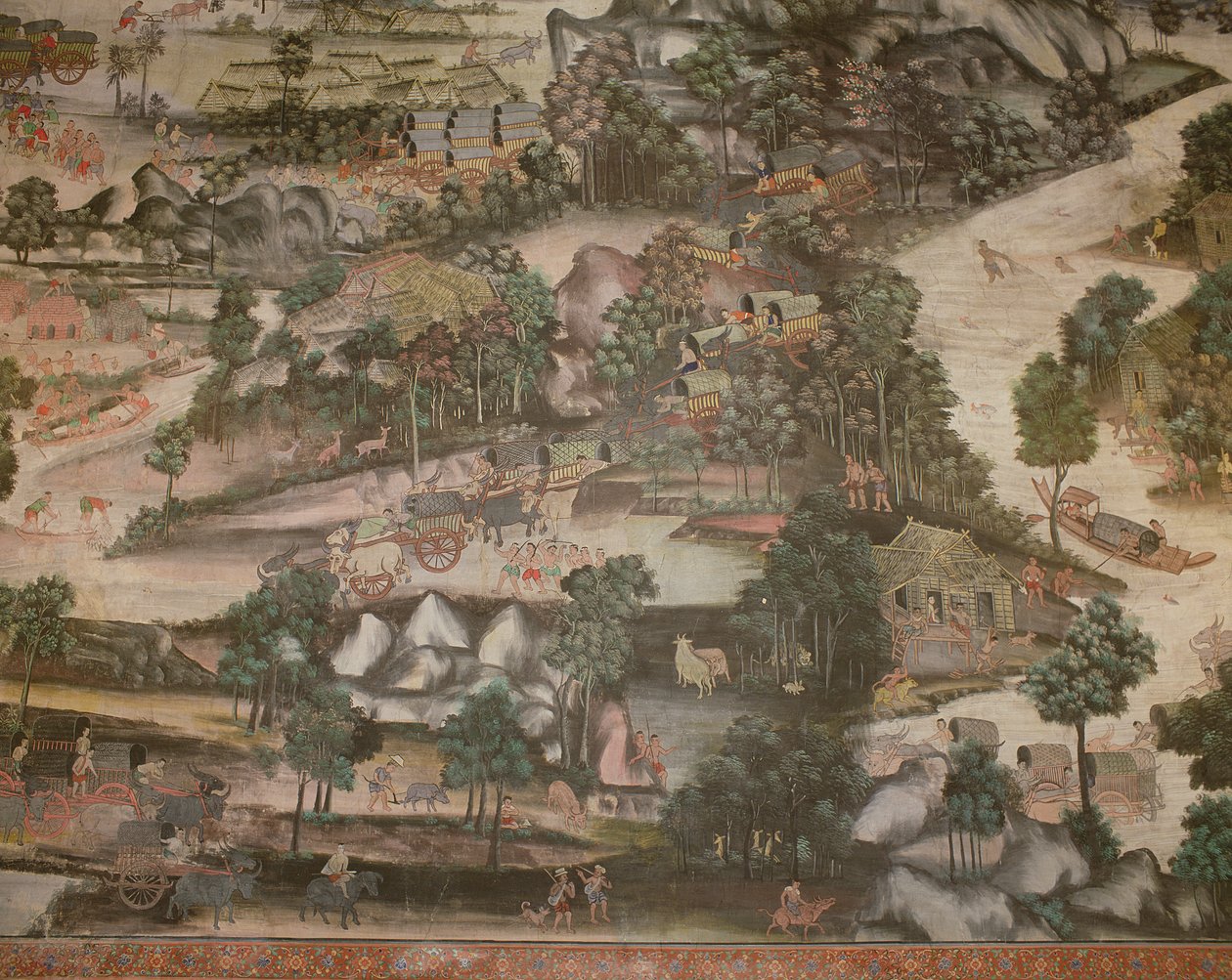 Wirharn Sasada, Vida no campo, Wat Bowonniwet Vihara de Thai School
