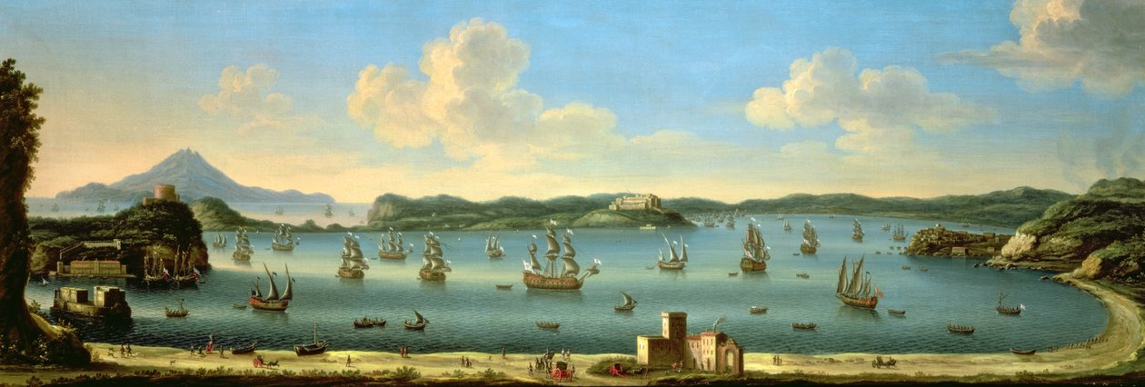 O Golfo de Pozzuoli com Ischia à distância 1740 de The Metropolitan Master