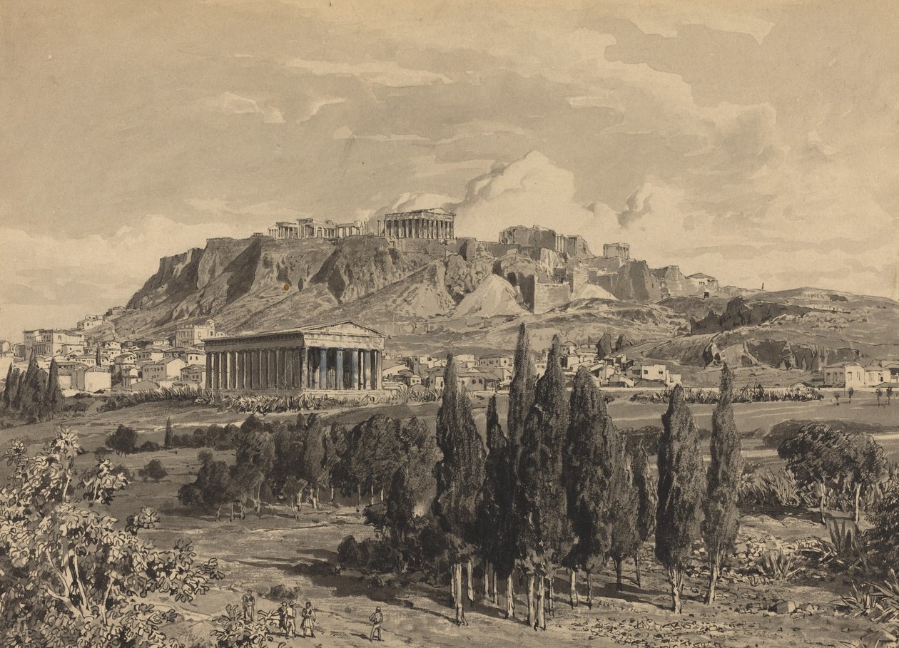 Templo de Hefesto, 1890. de Themistocles von Eckenbrecher