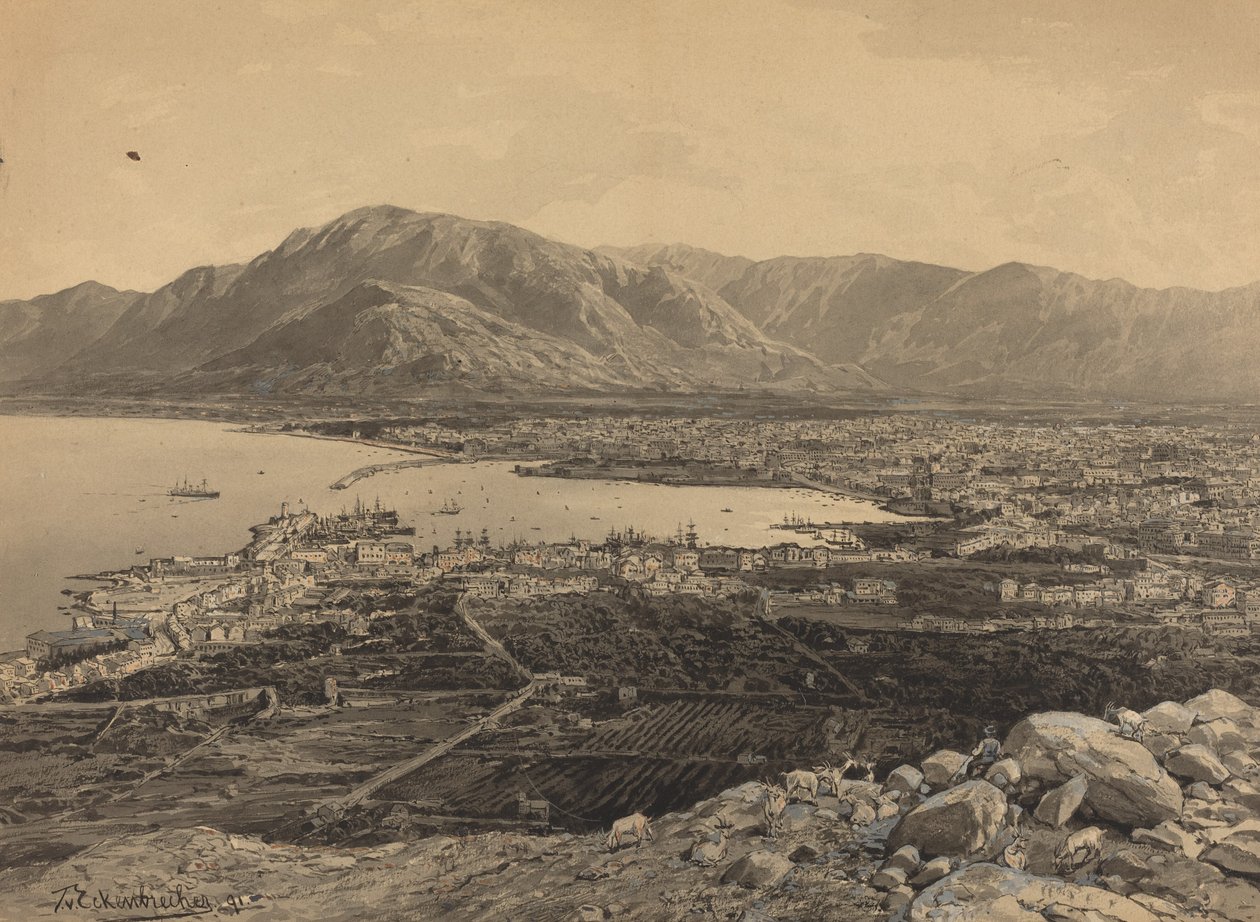 O porto de Pireu de Themistocles von Eckenbrecher