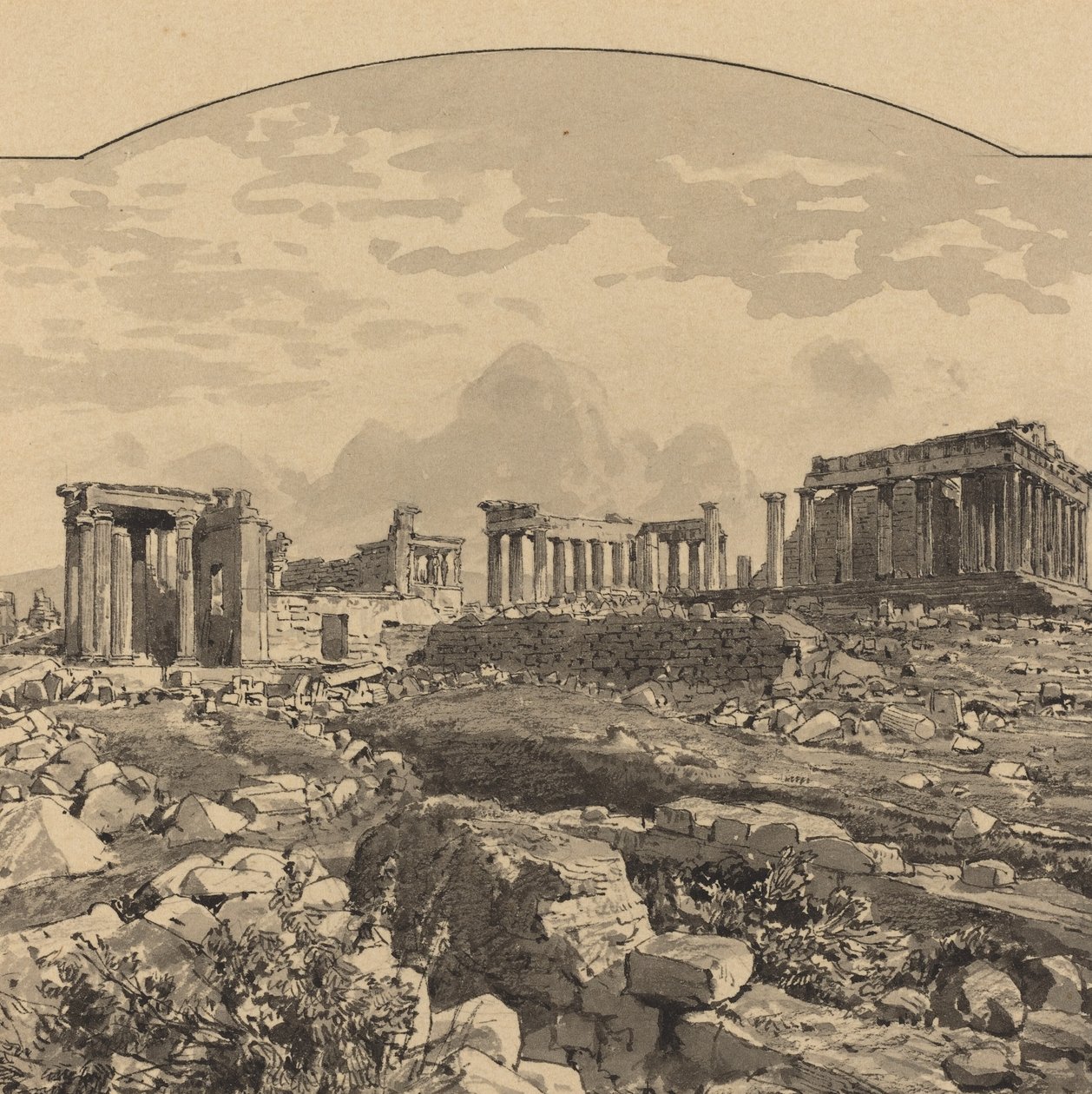 O Partenon do Oriente, 1890. de Themistocles von Eckenbrecher