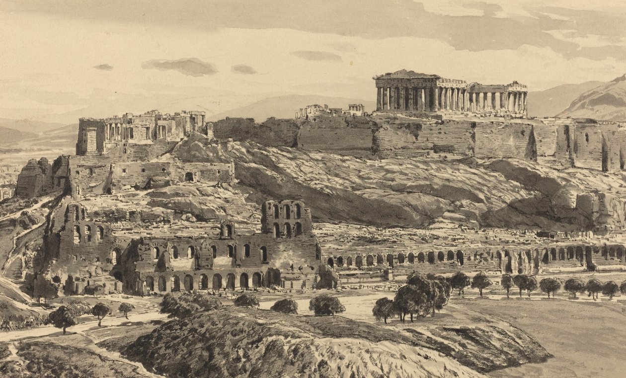 Vista da Acrópole de Themistocles von Eckenbrecher