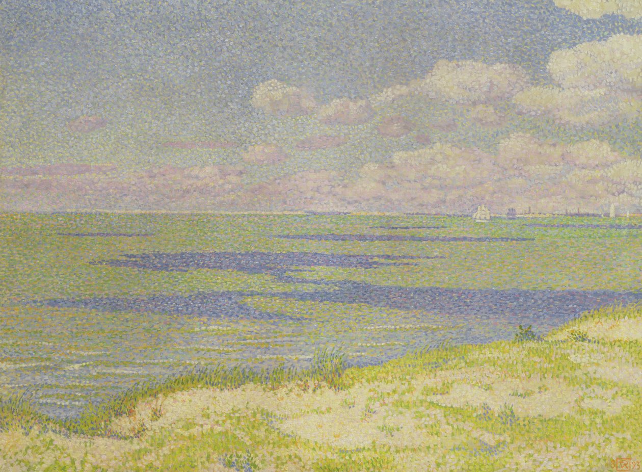 Vista do rio Escalda, 1893 de Théo van Rysselberghe