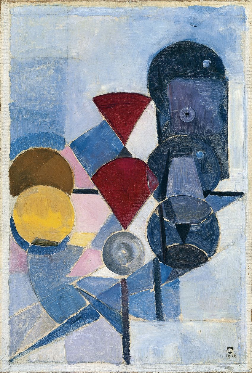 Composição II Still Life, 1916 de Theo van Doesburg