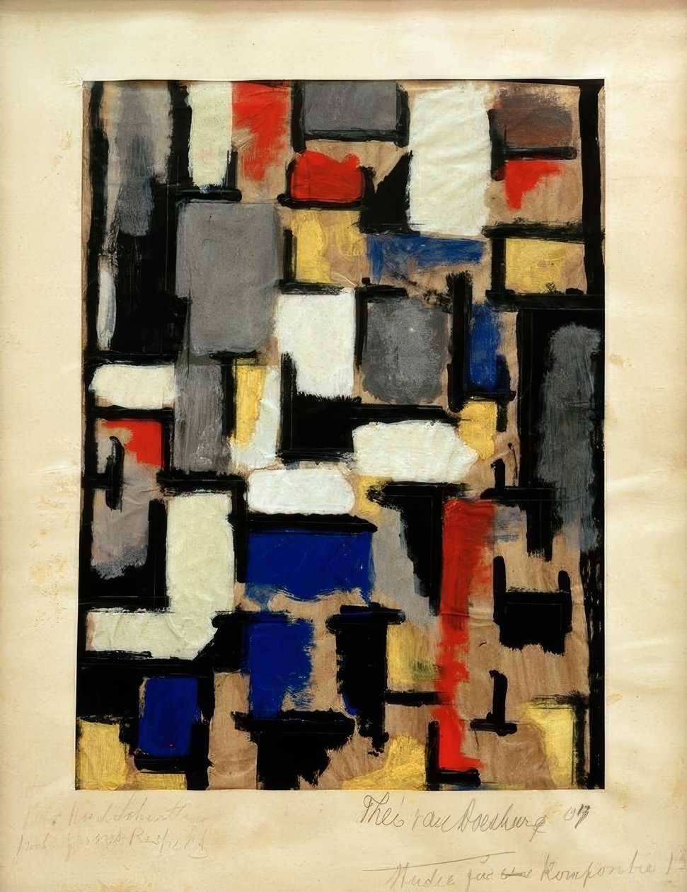 Lena no Interior, Estudo para a Composição XIII de Theo van Doesburg