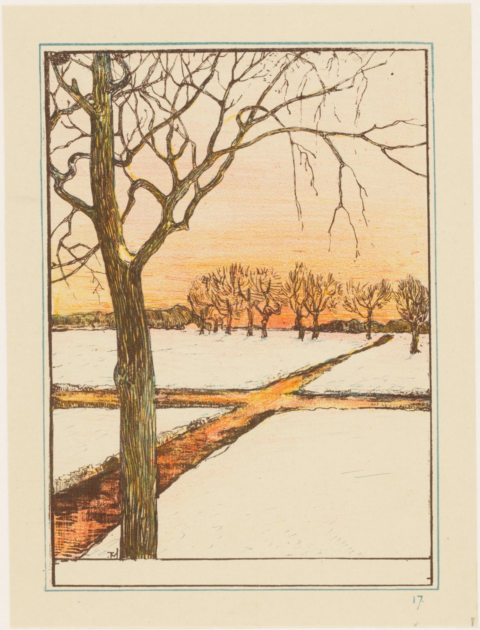paisagem de neve de Theo van Hoytema