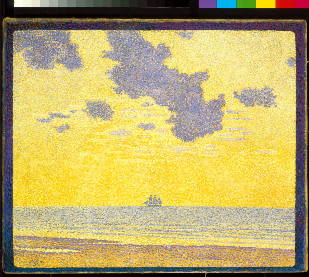 Big Clouds (óleo sobre tela) de Théo van Rysselberghe