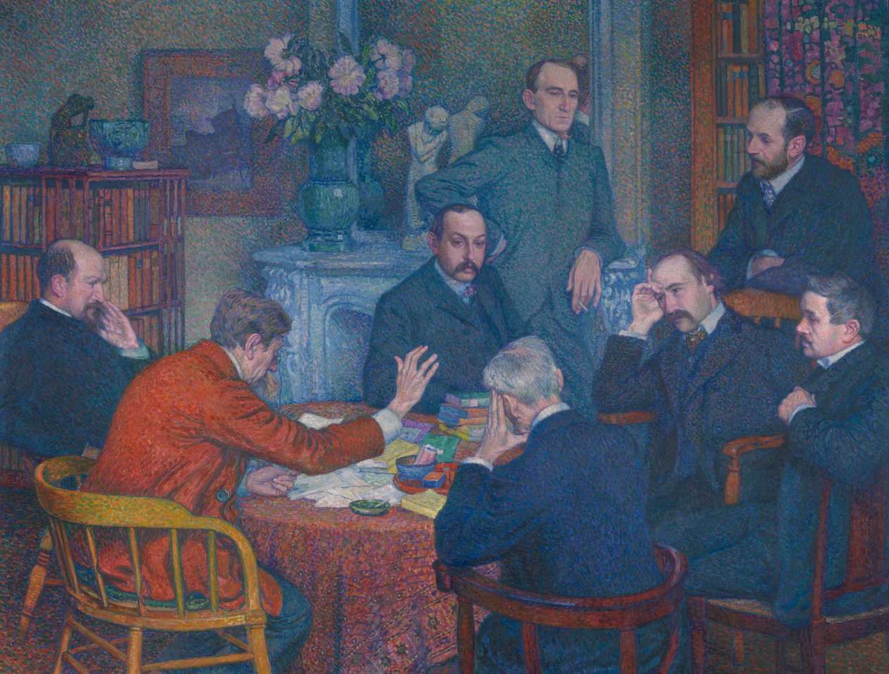 A leitura de Emile Verhaeren de Théo van Rysselberghe