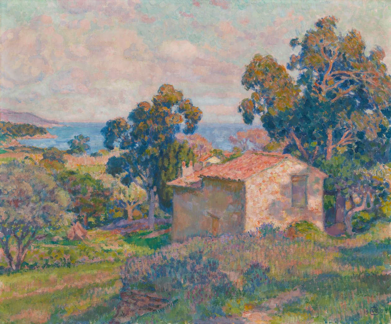 Paisagem da Provença de Théo van Rysselberghe