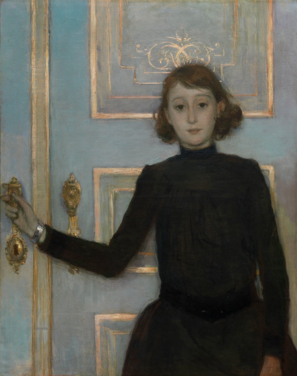 Retrato de Marguerite van Mons (óleo sobre tela) de Théo van Rysselberghe