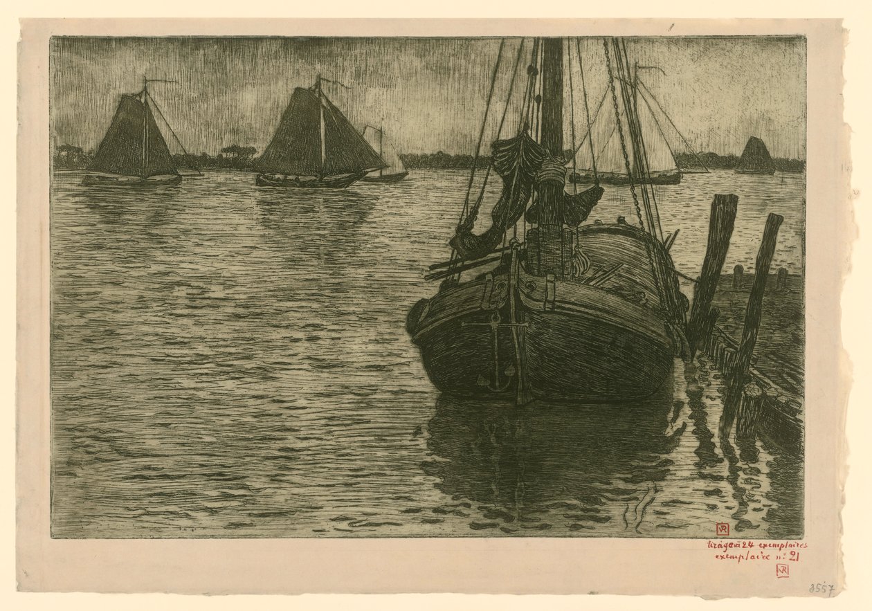 Regresso dos barcos de Théo van Rysselberghe