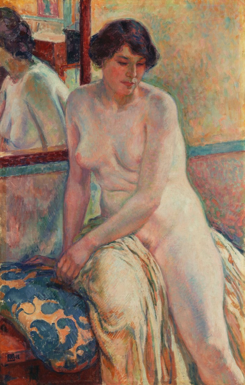 O descanso do modelo, 1912 de Théo van Rysselberghe