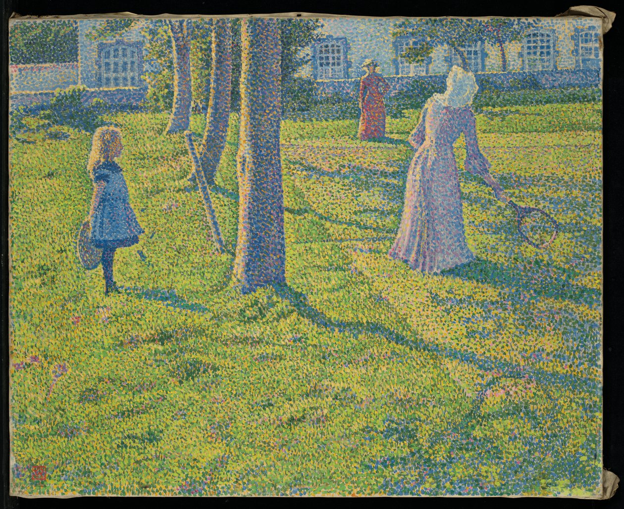 No Thuin ou na festa do tênis de Théo van Rysselberghe