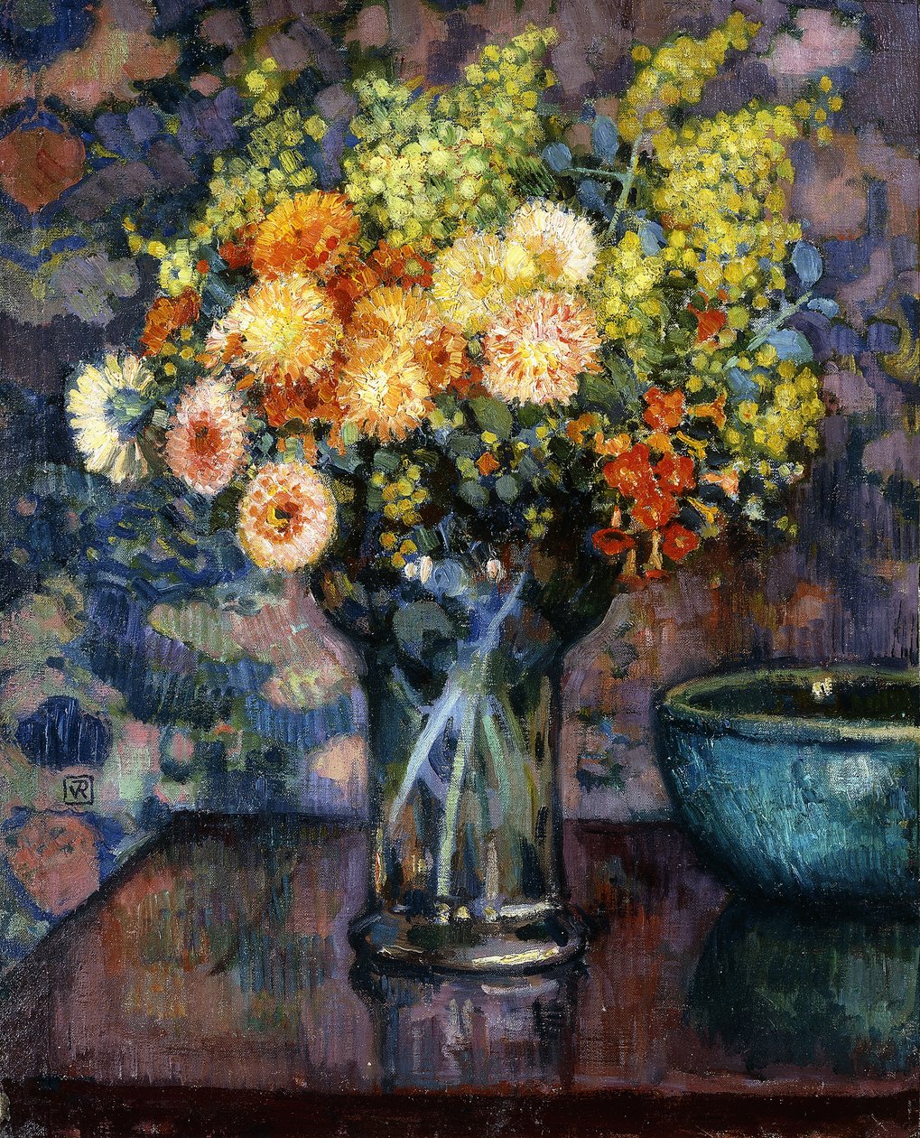 Vaso de flores; Vaso de flores, c.1911 de Théo van Rysselberghe