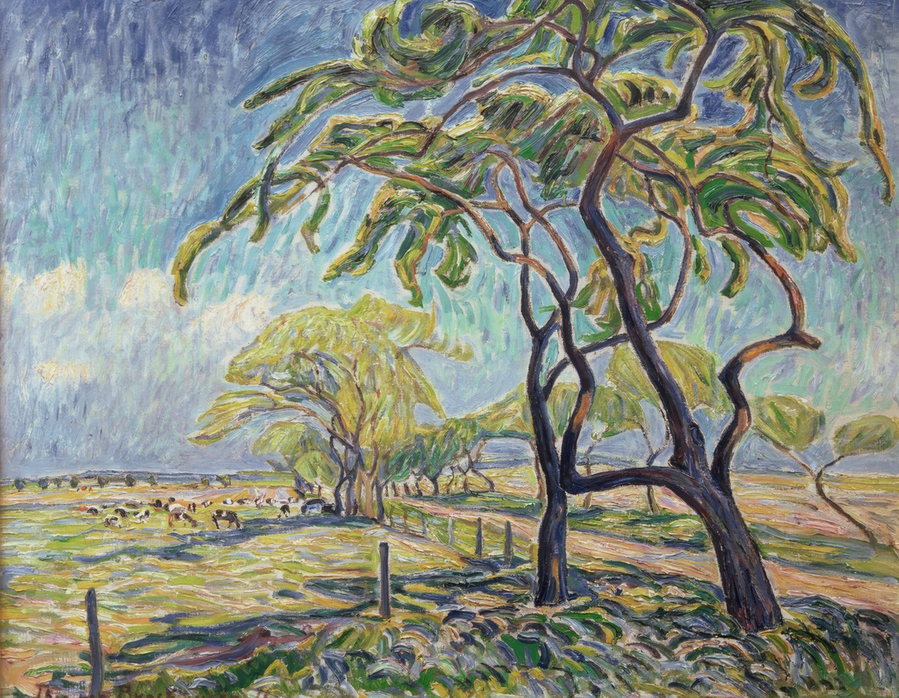 Paisagem em Kaiserswaldau de Theo von Brockhusen