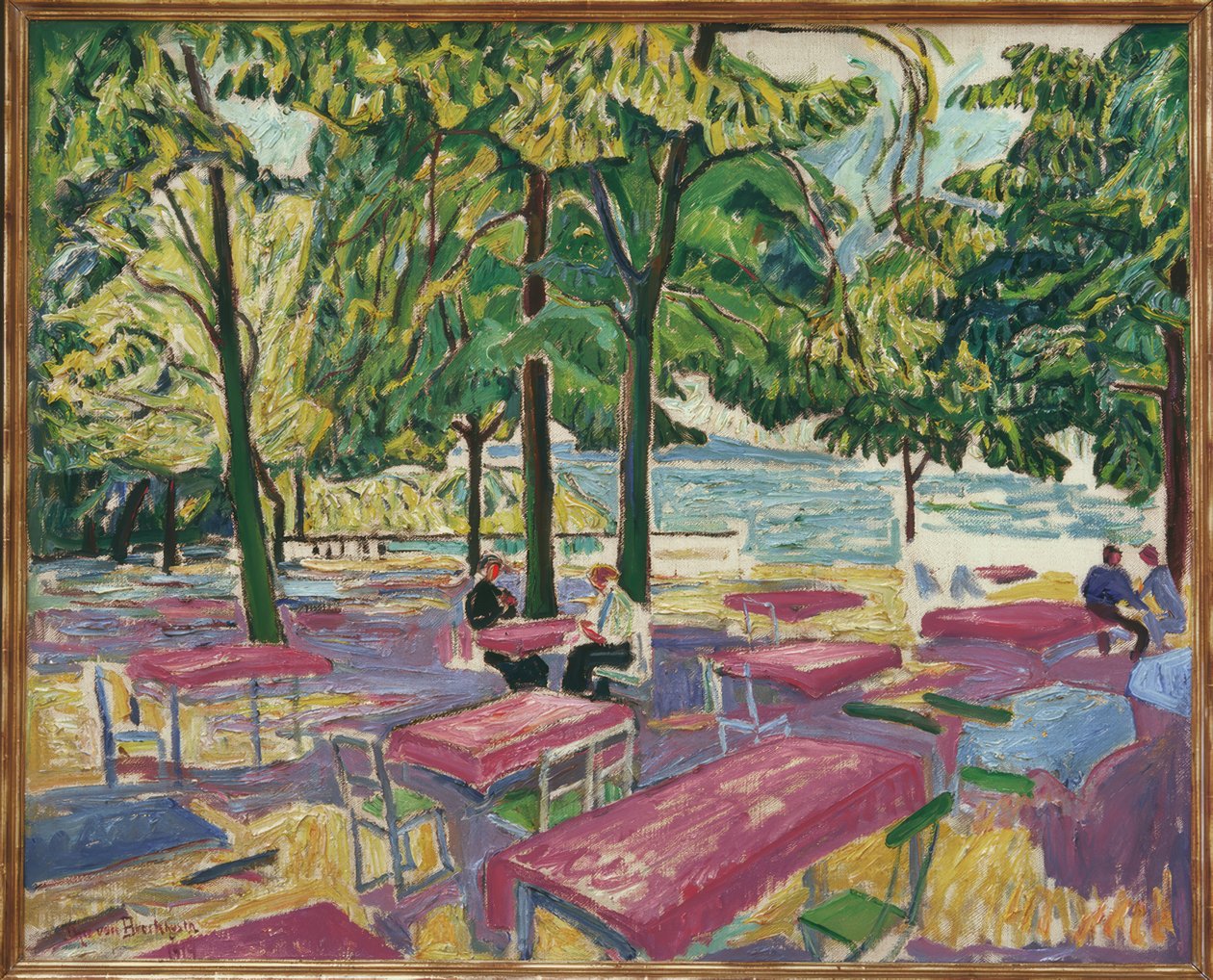 Wirtshausgarten Baumgartenbrück de Theo von Brockhusen