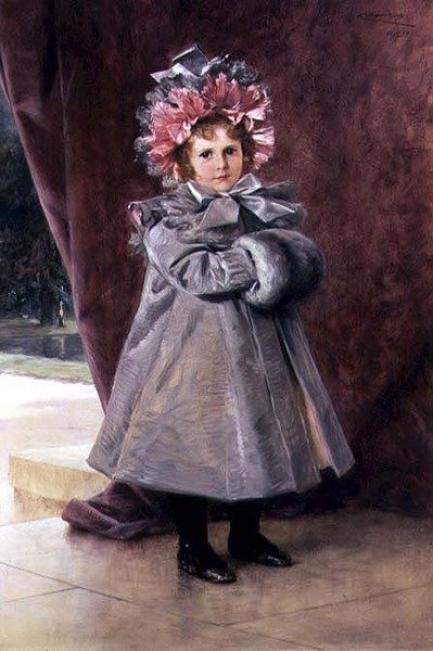 La Promenade: Retrato de Miss Eliza Conkling de Nova Iorque de Theobald Chartran