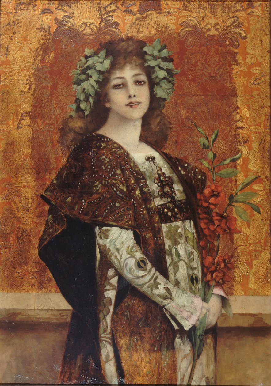 Retrato de Sarah Bernhardt 1844-1923 como Gismonda, ca 1896. de Theobald Chartran