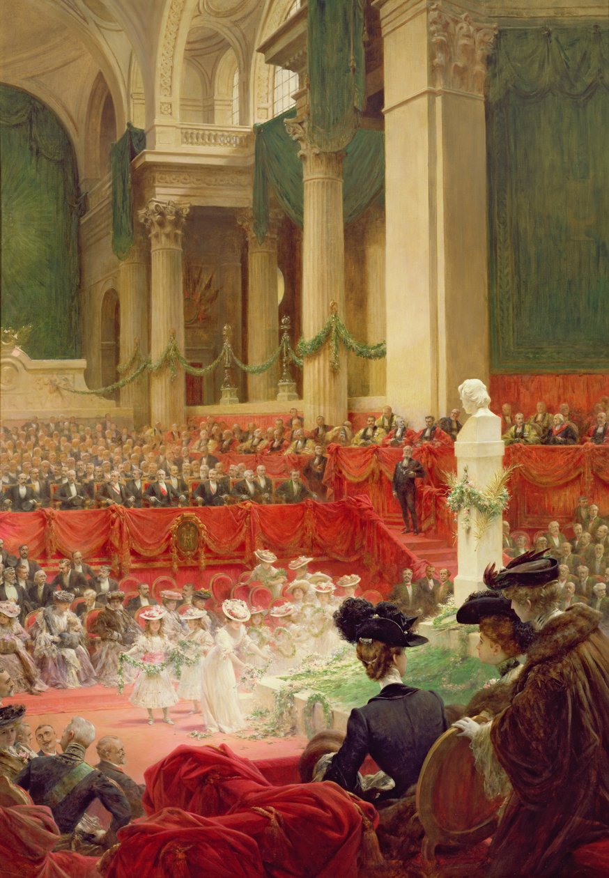 A cerimônia no Panteão para comemorar o centenário do nascimento de Victor Hugo (1802-85) 26 de fevereiro de 1902 de Theobald Chartran
