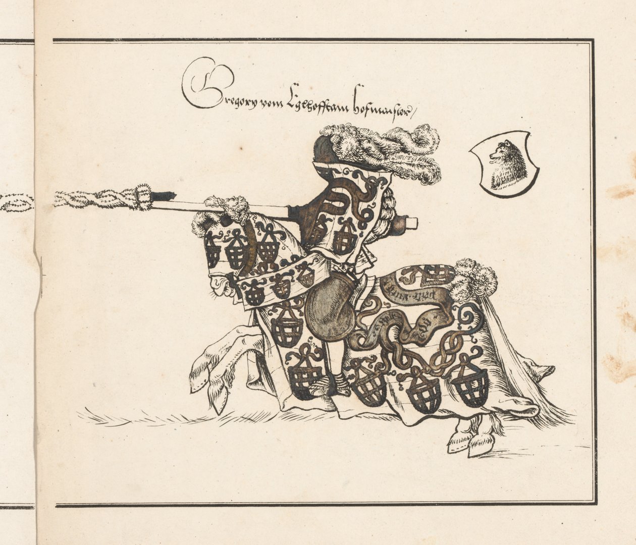 Reserve em Torneios: Jouster Virado para a Esquerda de Theobald Senefelder