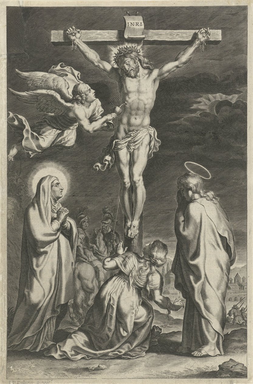 Cristo na cruz
Cenas do Antigo e do Novo Testamento (título da série)
Breviarium romanum (título da série) de Theodoor Galle (possibly)
