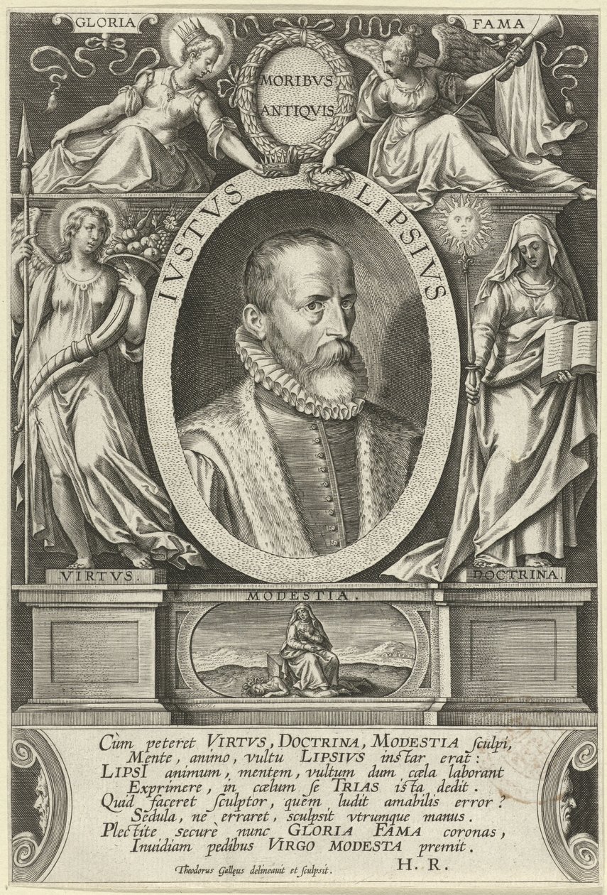 Retrato de Justus Lipsius
Ivstvs Lipsivs (título sobre o objecto) de Theodoor Galle