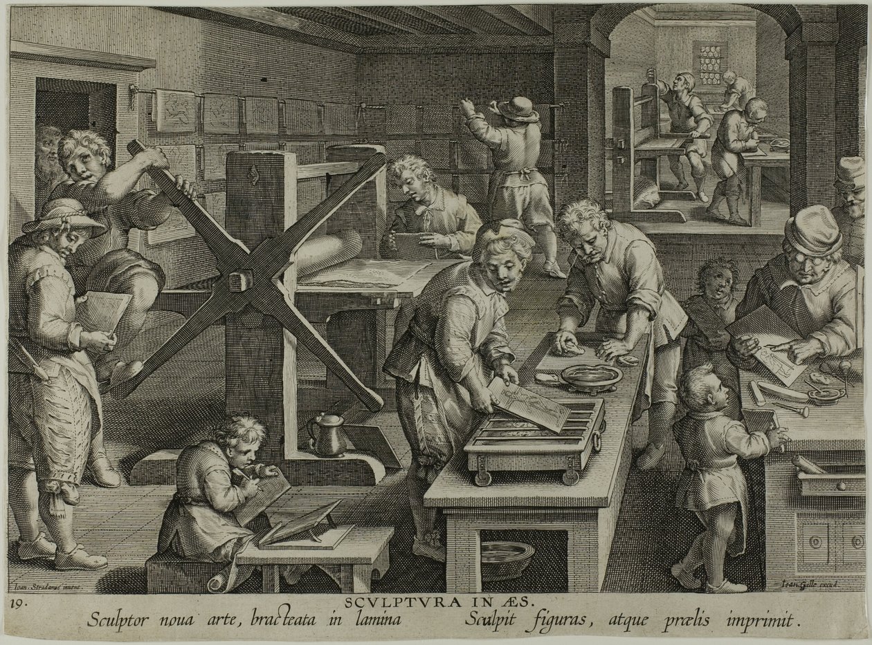 A Invenção da Gravura em Cobre de Theodoor Galle