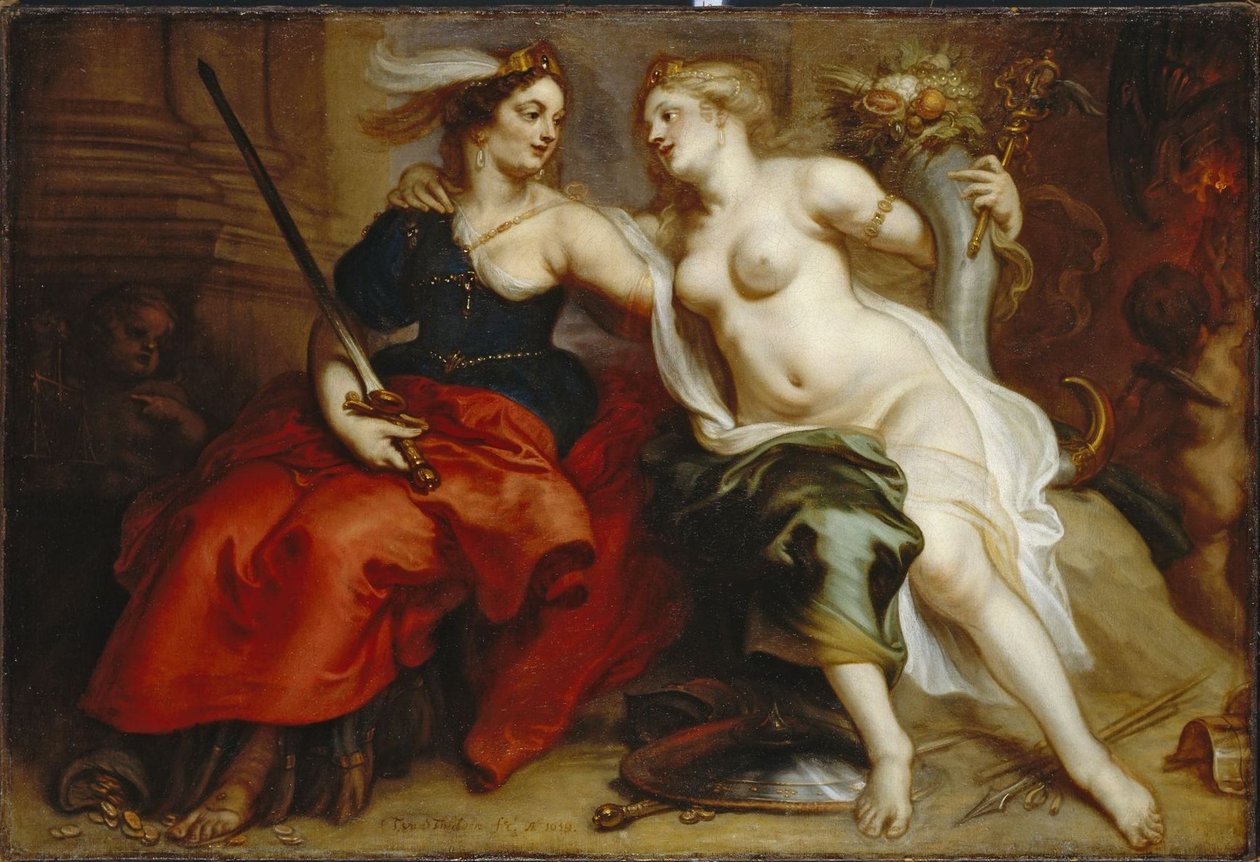 Alegoria de Justiça e Paz de Theodoor Thulden van