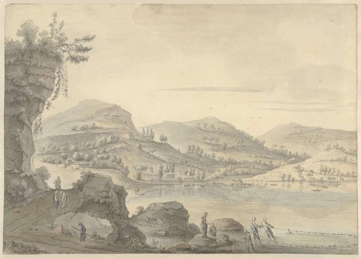 Paisagem de fantasia chinesa de Theodoor Wilkens (possibly)