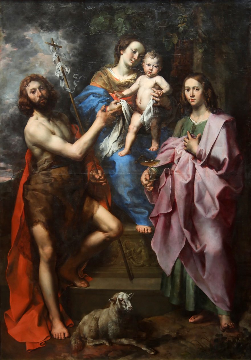 a Virgem e o Menino entre São João Batista e São João Evangelista de Theodoor van Loon