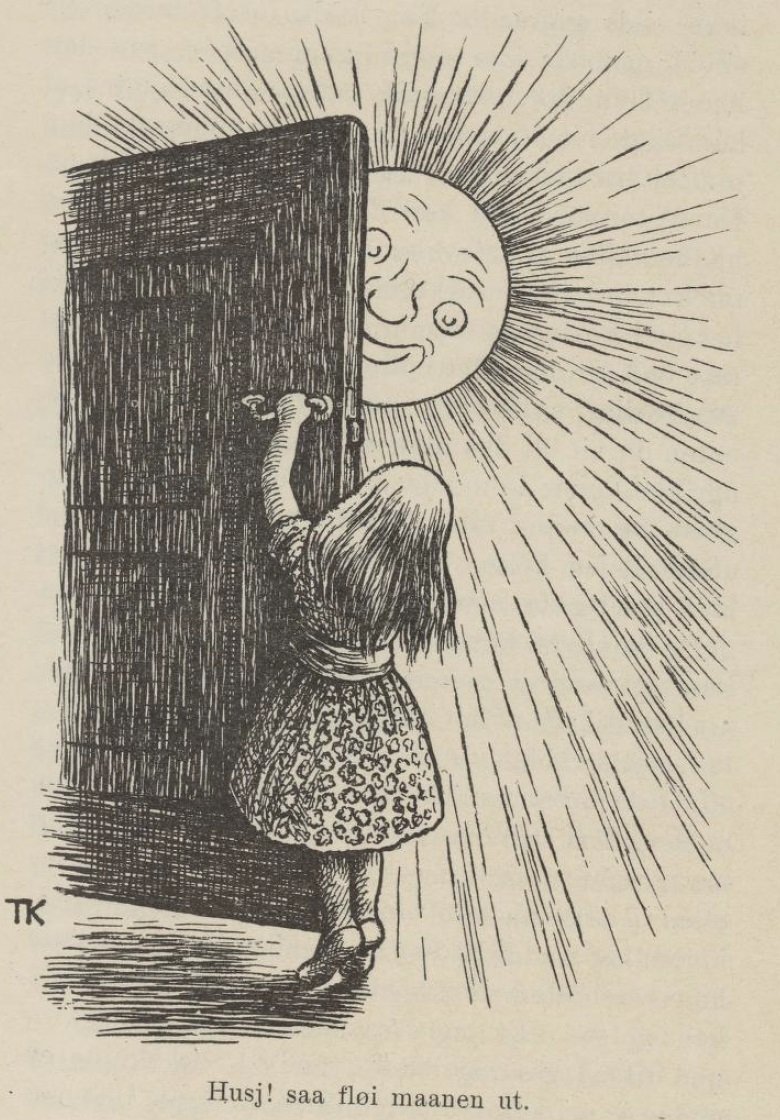 Virgem Maria como madrinha A Lassie e sua madrinha de Theodor Kittelsen