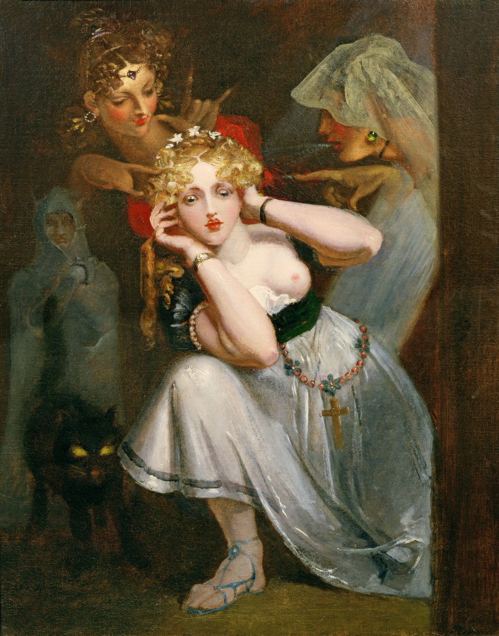 Bertalda Assustado por Aparições de Theodor M. von Holst