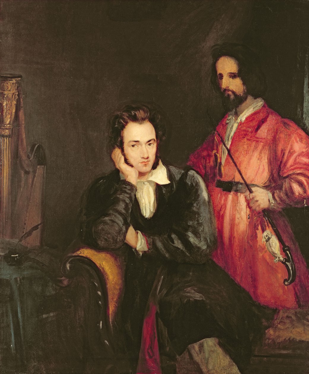 Retrato de Gustavus von Holst com seu irmão Theodore de Theodor M. von Holst