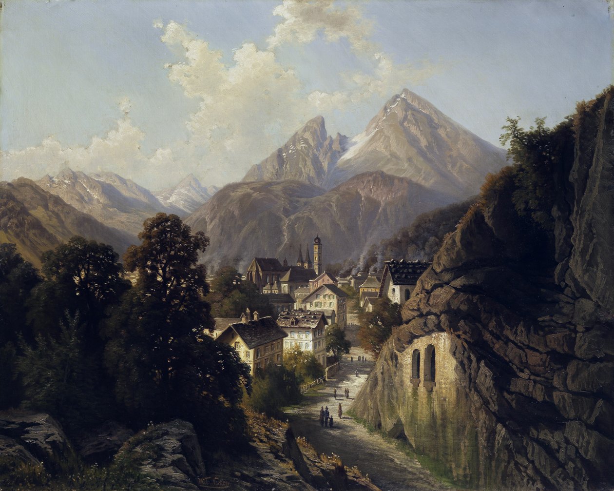 Vista de Berchtesgaden de Theodor Nocken