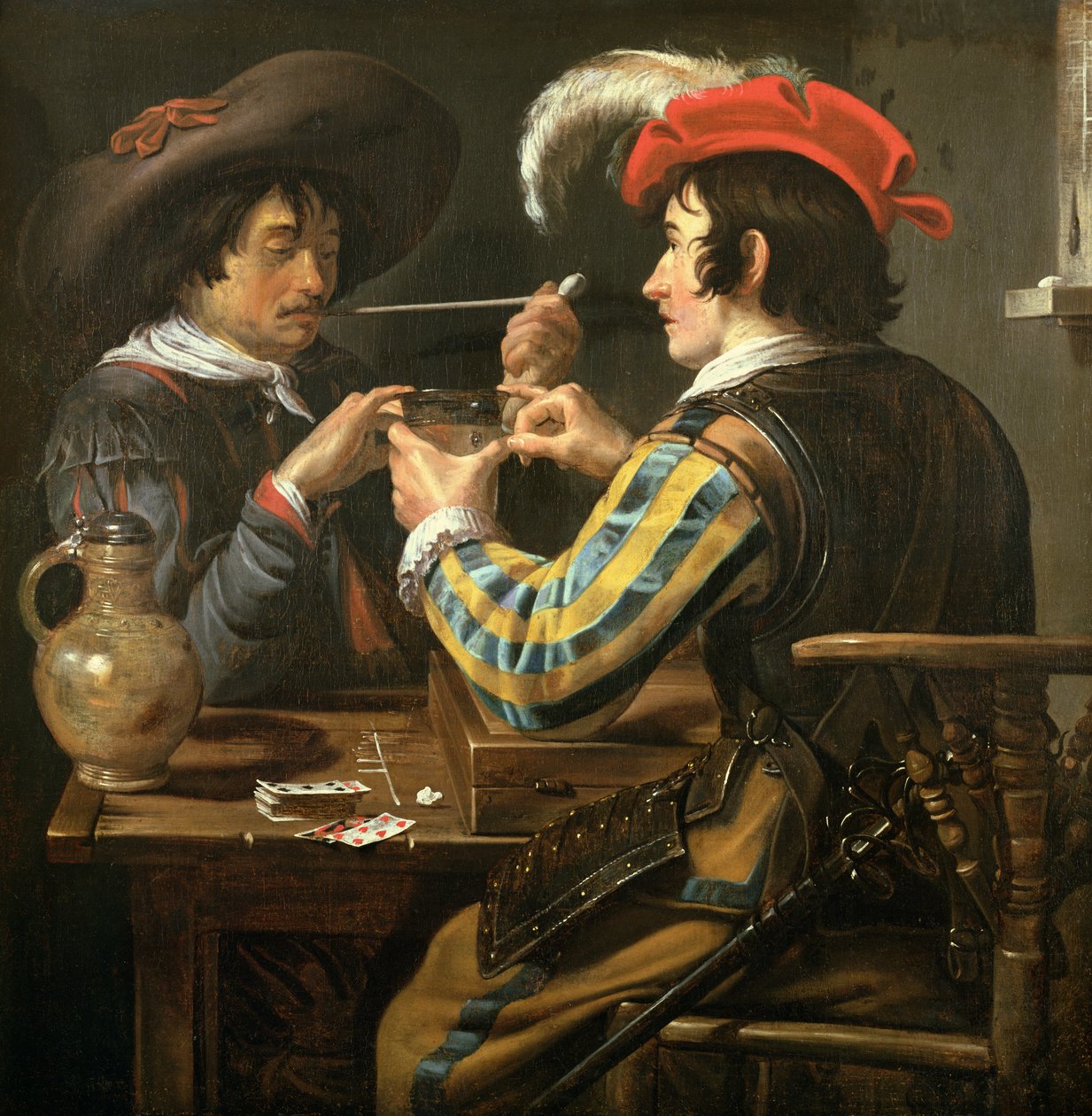 Os jogadores de cartas de Theodor Rombouts