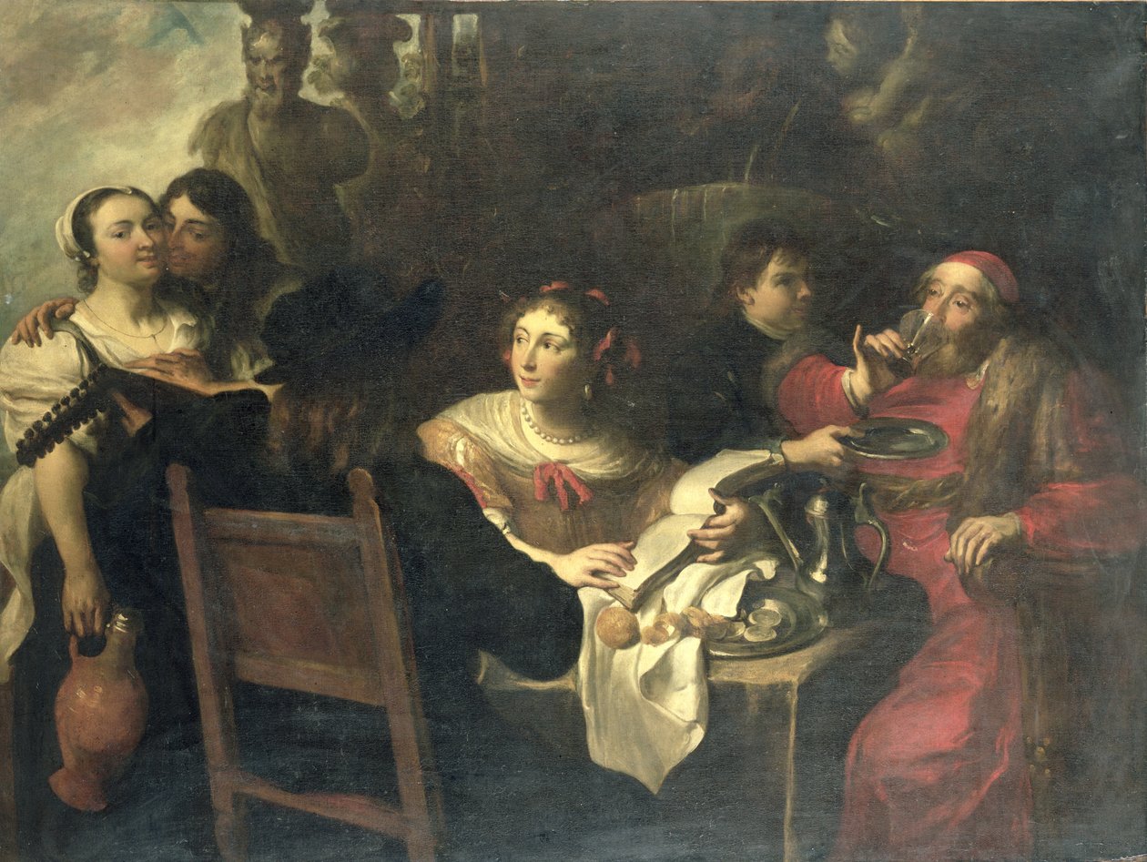 A festa do homem rico de Theodor Rombouts