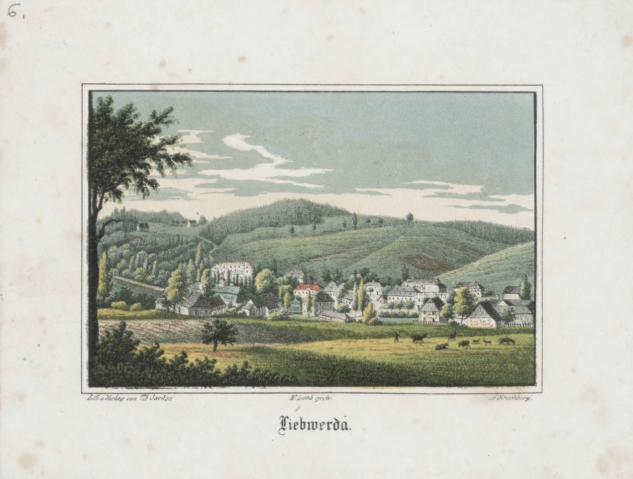 Liebwerda visto de Friedrichsruh de Theodor Sachse
