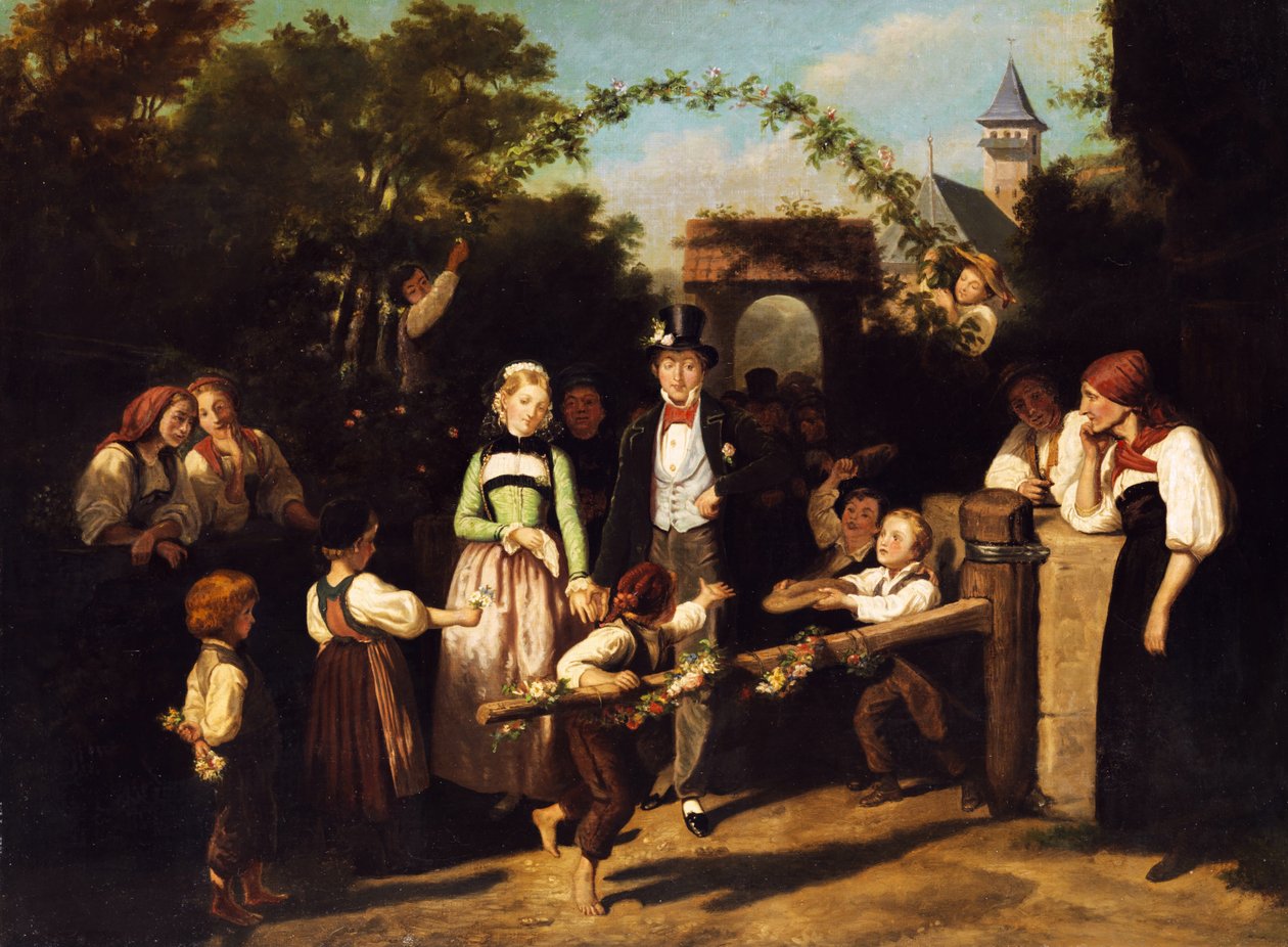 Recepção do casal de noivos de Theodor Schüz