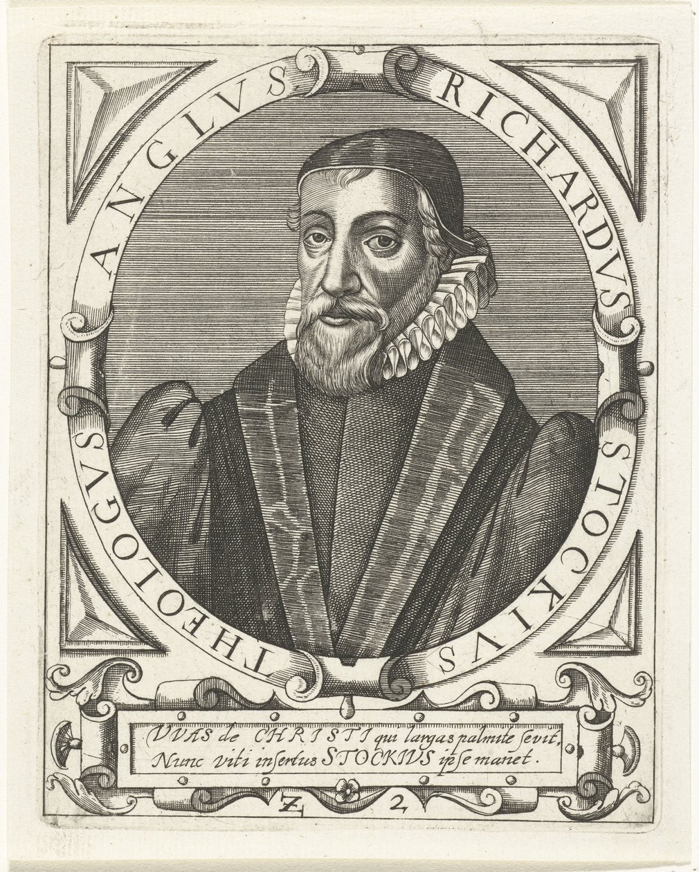 Retrato de Richard Stock de Theodore de Bry