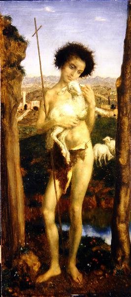 São João Batista (óleo sobre painel) de Theodor Baierl