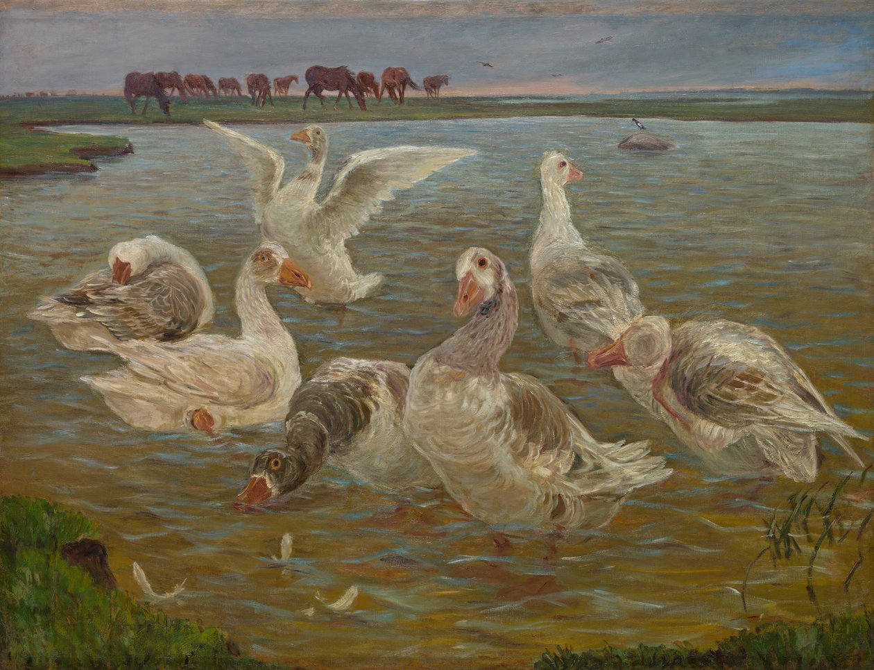 Os Gansos, 1897. de Theodor Esbern Philipsen