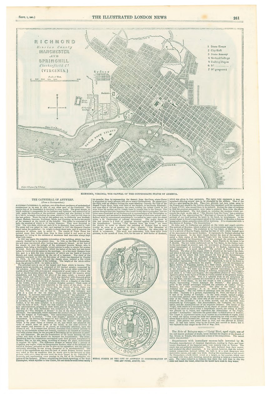 Richmond, Condado de Henrico, Manchester e Springhill, Chesterfield Co. de Theodor Ettling