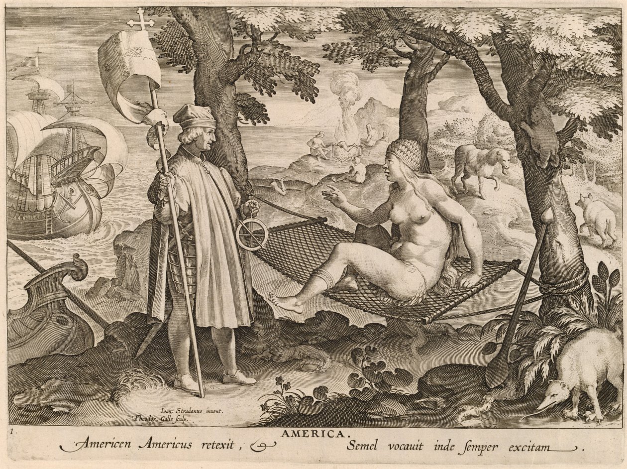 América de Theodor Galle after Jan van der Straet