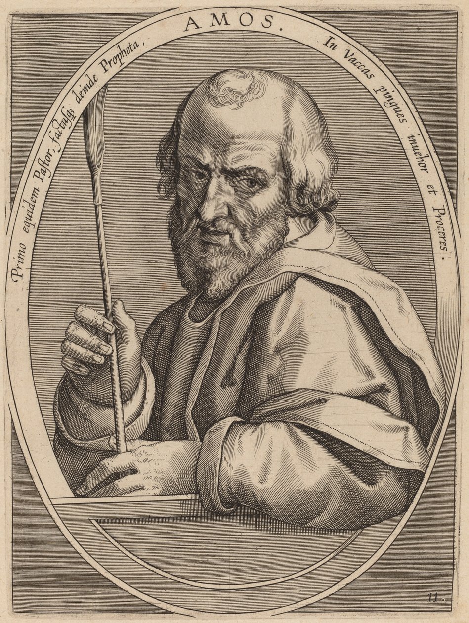 Amós de Theodor Galle after Jan van der Straet