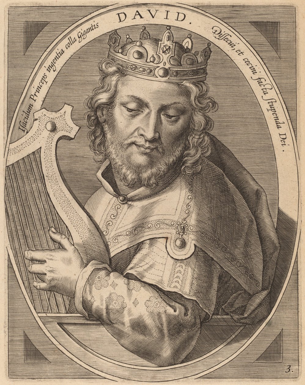 Davi de Theodor Galle after Jan van der Straet