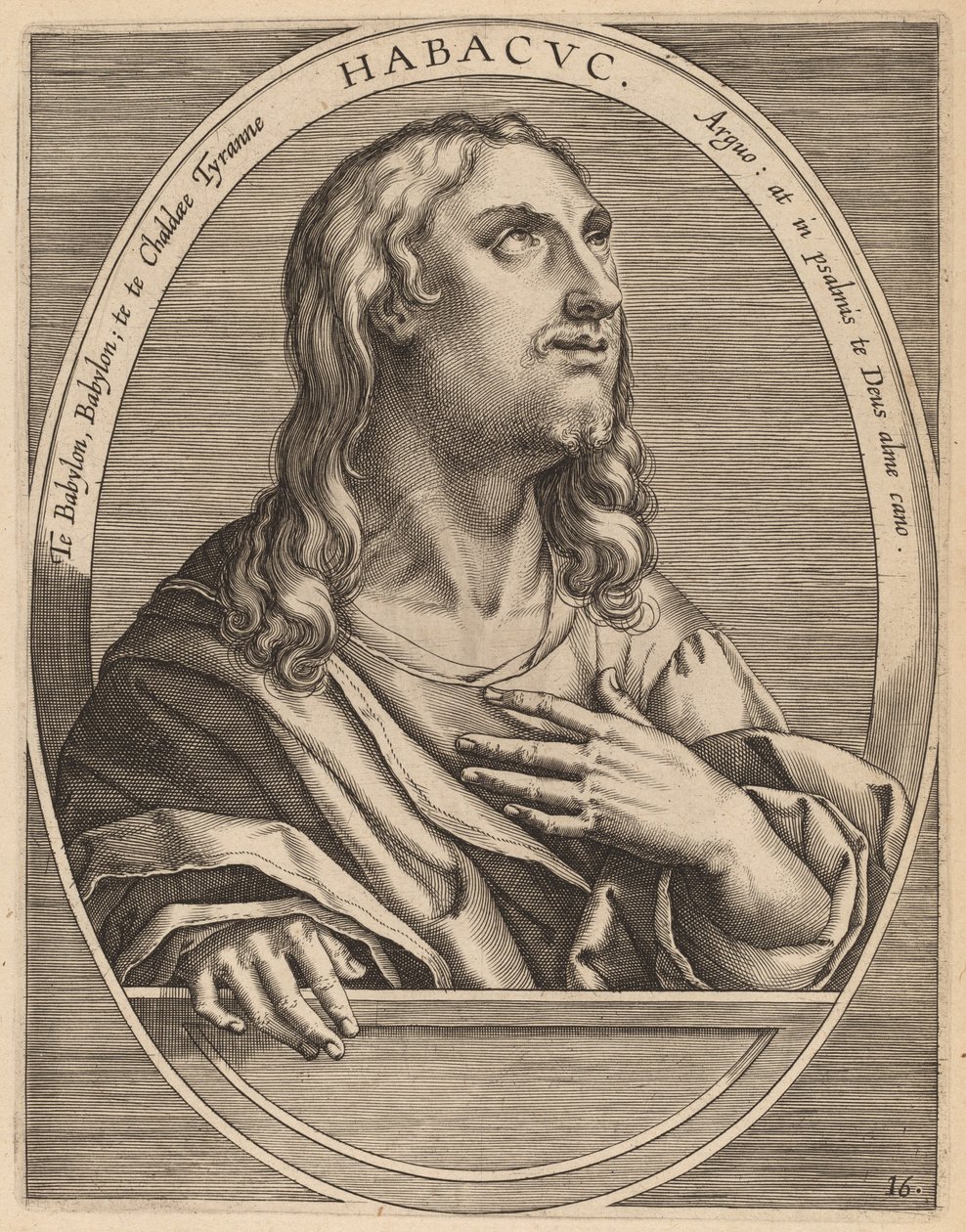 Habachuch de Theodor Galle after Jan van der Straet