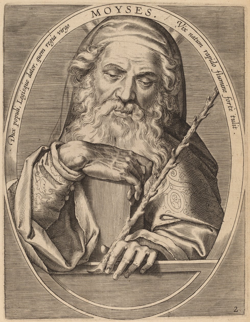 Moisés de Theodor Galle after Jan van der Straet
