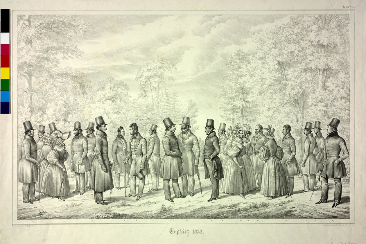 Memórias de Teplice. época balnear 1833. folha 4 de Theodor Hosemann
