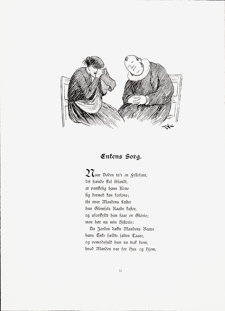 Ilustração retirada do livro Historier av Munthe, Peter e publicada por Dybwad (não, 1896) de Theodor Kittelsen